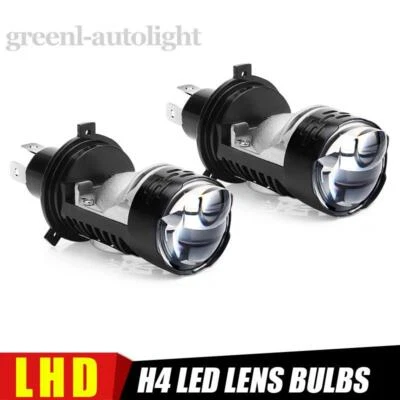 2PC H4 Mini Bi-LED Projector Lens LHD Headlight Kit Bulbs Hi-Lo 12000LM Retrofit (for: Mini)