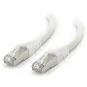 [C6A-01-White-SH] 1m White 10GbE Shielded CAT6A LSZH Network Cable C6A-01-WHITE-SH