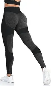 [ShinyStar] Women's Sports Leggings with High Waist Opaque Fitness Trousers Soft Stretchy Yoga Trousers with Tummy Control