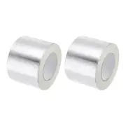 Aluminum Foil Tape 4 Inch x 55 Yard Silver for Hot Cold Air Ducts, 2 Pcs