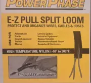 High Temp 300 °F 1/4" EZ Pull Split Loom 100' Nylon FASTENAL 0713997 corrugated