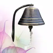 Garden Wall Decoration Cast Iron Wall Bell Garden Gate Bell Decorative Hand Bell