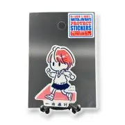 Quirky Fun Japan Sticker Cute Kawaii Girl One-Way Decal B-Side Label