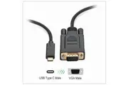1.8M Type C USB-C Thunderbolt 3 to VGA Cable Male to Male Converter for MacBook