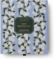 RIFLE PAPER CO. Letter Writing Set | Collection Includes Letter Paper, Envelopes, Pen, and Wax Seals, Send a Thoughtful Message on Any Occasion, Hydrangea