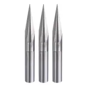 3pcs CNC V Bit 20 Degree 15/64" Shank 0.3mm Tip Engraving V Bit Chamfer End Mill