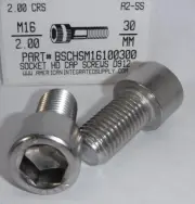 M16-2.00X30MM SOCKET HEAD CAP SCREW A2 STAINLESS STEEL (2)