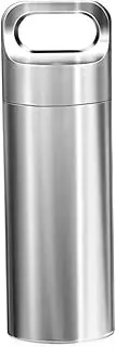 SHERCHPRY 1Pc Portable Titanium Alloy Medicine Container Durable Pill Holder for Daily Use for Travel Camping Outdoor Activities Securely Sealed Mini Capsule Case