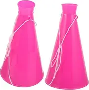 Totority 1 Pair Cheer Megaphone for Party Portable Plastic Horn Toy for Game Cheering Props Noise Maker Toy for Outdoor Activities Cheering Horns for Party Decorations