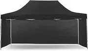Wallaroo 3x4.5m Marquee - PopUp Gazebo Outdoor Folding Tent Canopy - Black