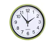 8-Inch Silent Wall Clock Combas Movement,Green,8 Inches