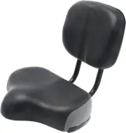 Bike Seat Backrest Saddle Bicycle Tricycle Seat Cushion w/ Back Rest Support