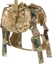 Fenteer Dog Hiking Backpack Saddle Bag Rucksack High Capacity Adjustable Strap Saddlebag Outdoors Dog Backpack for Camping Hiking, XL