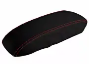 Console Lid Pull Over Cover Leather for Honda Accord 1998-2002 Red Stitch