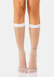 Icy Say So Pearl Fishnet Socks