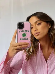 Arizona Desert iPhone Case Pink / Green