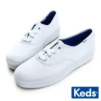 在飛比找蝦皮商城優惠-【Keds】TRIPLE 經典厚底帆布鞋-白 (9191W1