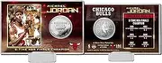 Michael Jordan Chicago Bulls NBA Champion Silver Coin Card