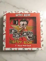 Betty Boop 7" Wall Clock Film Reel Roses 2004 King Features Syndicate NIB!*