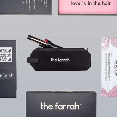 Farrah Automatic Hair Curling Iron Wand 1 Inch New In Box