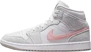 [Nike] Jordan 1 Mid SE Women Grey Canvas DN4045-001 (DN4045-001, Numeric_6_Point_5)