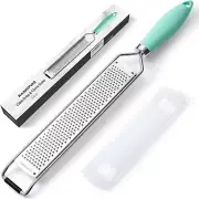 Zester Grater with Handle, Lemon Zester Cheese Grater for Kitchen Stainless Stee