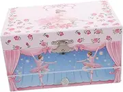 OHPHCALL Musical Jewelry Box for Classic Ballerina Keepsake Box with Windup Mechanism Handcrank Music Feature for Birthday and Bedroom Decor Enchanting Design