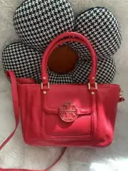 Tory Burch Amanda crossbody Red/pink hobo satchel bag