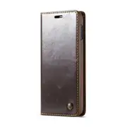 PU + PC Business Style Crazy Horse Texture Horizontal Flip Leather Case for Galaxy S10e, with Holder & Card Slots & Wallet(Brown)