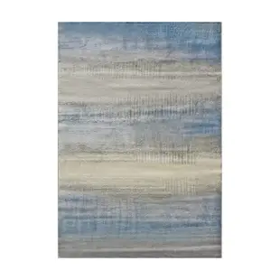 【FUWALY】現代漸層地毯-加萊-160X230CM (地毯 奢華感 銀藍色 漸層 生活美學)
