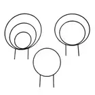 Set of 3 Indoor Round Plant Trellises for Climbing Houseplants Metal Frames1754