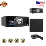 Lightweight Keypad Safe with Manual Override Keys - Protect Valuables Anywhere