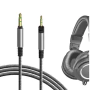 Geekria Cable Nylon Braid Compatible Audio Cord Audio-Technica Fits Audio-Techni