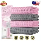 Stylish Microfiber Bath Towels - 4 Pack, Extra Large 60x30 in with Satin Trim