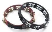 Pearl - PTH10B - 10" Headless Wood Tambourine, Stainless Brass Jingles