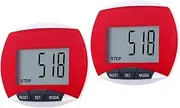 Yardwe 2pcs Multifunctional Running Pedometer Watch Step Counter for Fitness Sports Accessories for Men Women User-Friendly for Friends