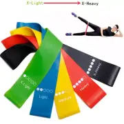 5Pcs/Set Yoga Resistance Rubber Bands Bodybuilding Elastic Bands Pilates Exercis