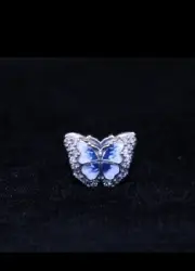 AUTHENTIC Pandora Blue Butterfly Sparkling Charm 790761C01 NEW