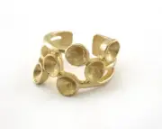 Ring Adjustable Ring Setting - Raw Brass (18.5mm 8.5US inner size 3361