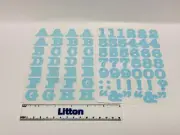 Creative Memories Stickers Baby Blue ALPHABET LETTERS NUMBERS ABC/123 - Retired