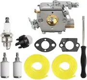 Fit for New 309376002 Carburetor W/Tune Up Kit RY3714 RY3716 Gas Chainsaw Carb Gasket Fuel F Fuel Line Hose Spark Plug Primer Bulb