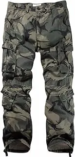 [AKARMY] Must Way Men's Cotton Casual Military Army Cargo Camo Combat Work Pants with 8 Pocket