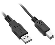CableMod USB 2.0 Type-A to Type-B Cable Male to Male Black 3m