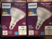 Philips Smart Wi-Fi LED 65W Energy Saving Plug-In Color Changing Light- 2 pack