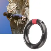 (Black)Rappel 12mm Opening Detachable Climbing Connector Belay DP