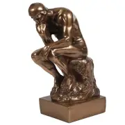 Magicsculp-The Thinker Statue in Premium Cold Cast Bronze- 12-Inch Museum Gra...