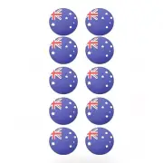 10 x Australia Flag Badge Enamel Lapel Pin Badge Flag - Anzac Day Tie Pin AU