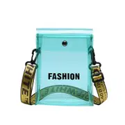 Women Small Crossbody Bag Clear Phone Purse With Adjustable Strap-Green