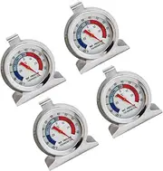 iplusmile 4pcs Thermometer Refrigerator Dial Freezer Monitor Digital Fridge Room Temperature Monitor Temperature Gauge Home Fridge Temperature Meter Fridge Thermostat