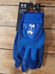 Under Armour Bryce Harper Pro Baseball Batting Gloves Blue Men Sz M 1365465 New